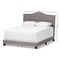 Baxton Studio Emerson Modern Light Grey Upholstered Full Size Bed 136-7445 - alternate 4